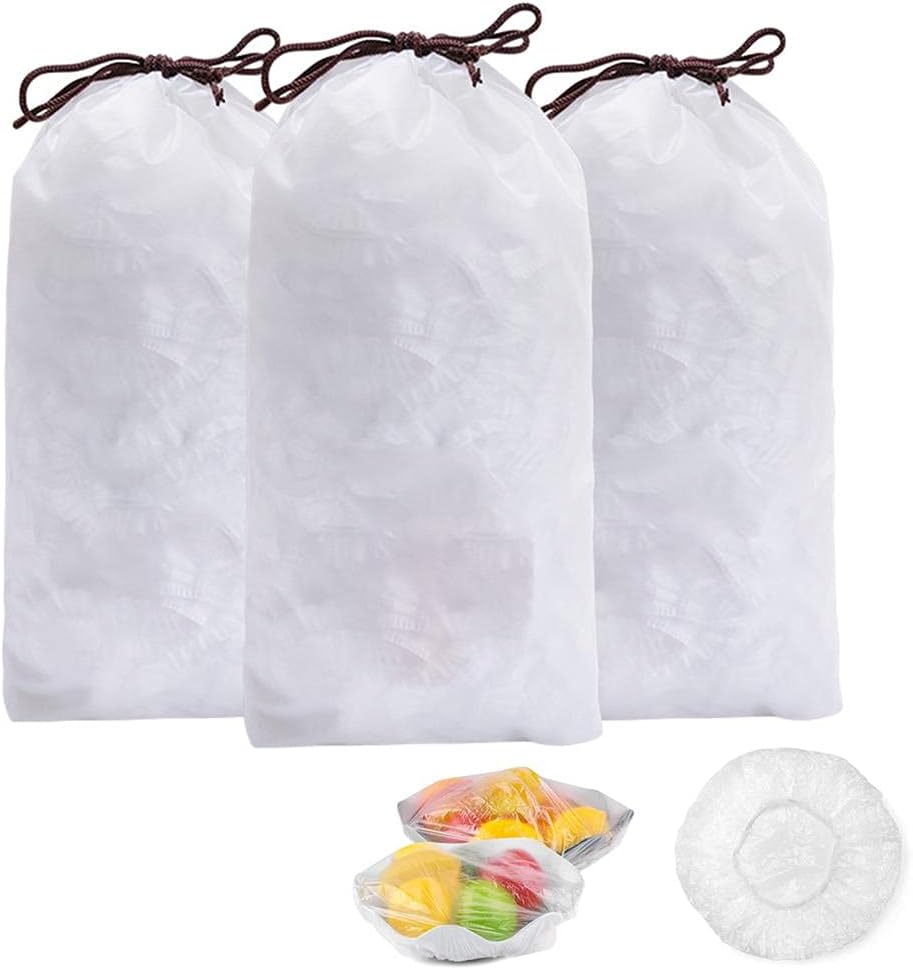 Reusable Food Storage Bags – Drawstring Mesh Covers for Fruits & Vegetables