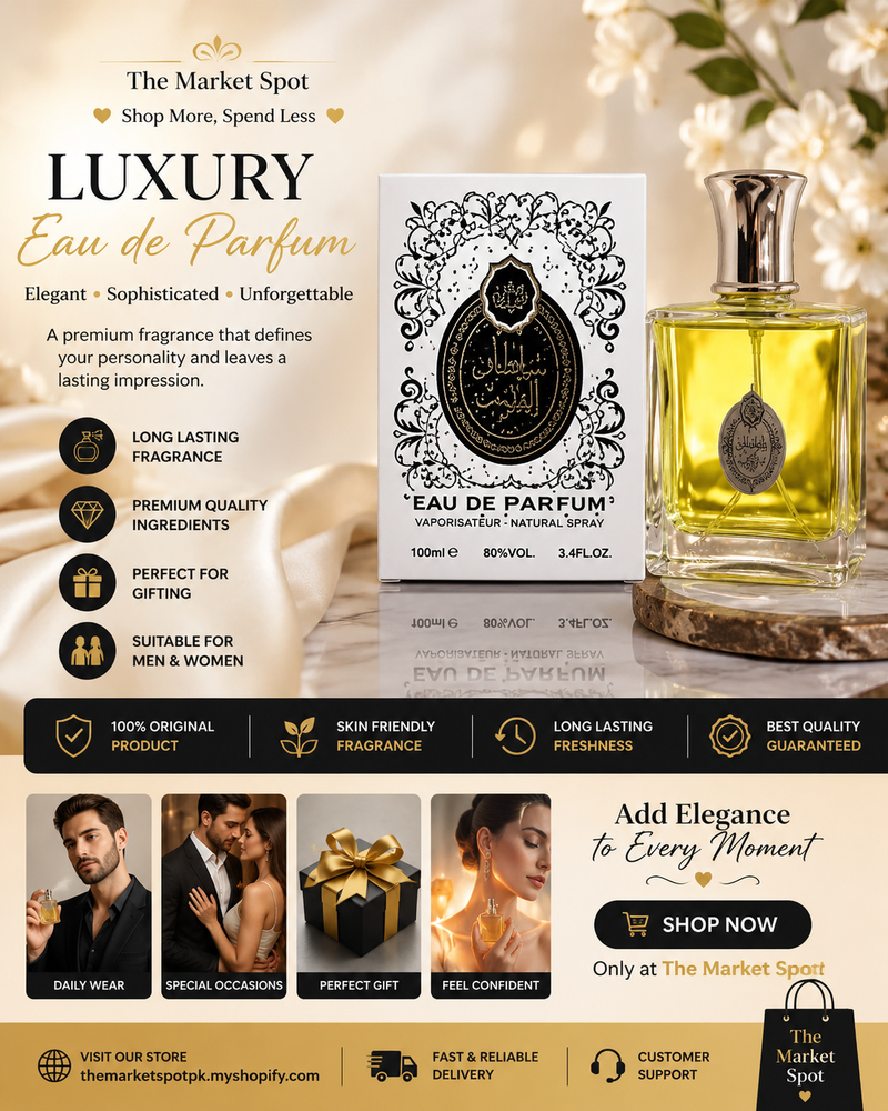 Luxury Eau de Parfum – Elegant Long-Lasting Fragrance for Men & Women