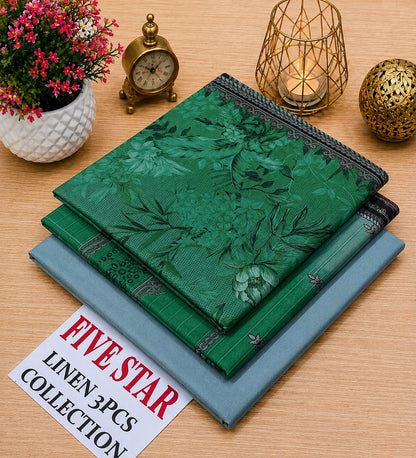 FIVE Star Orginal LINEN 3pc collection& SUBEEN ORGINAL LINEN 3PC