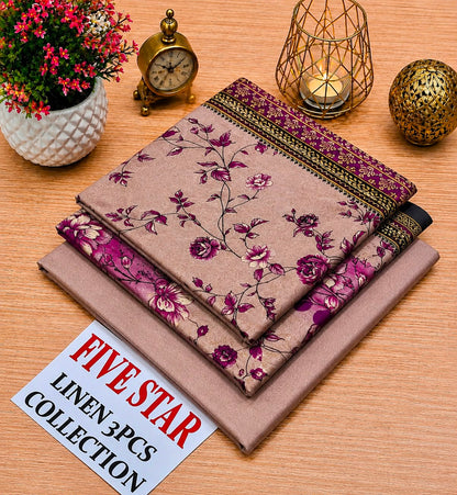 FIVE Star Orginal LINEN 3pc collection& SUBEEN ORGINAL LINEN 3PC