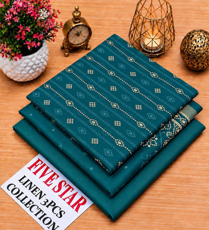 FIVE Star Orginal LINEN 3pc collection& SUBEEN ORGINAL LINEN 3PC