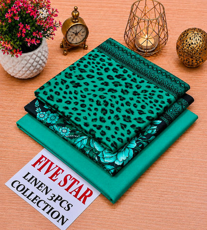 FIVE Star Orginal LINEN 3pc collection& SUBEEN ORGINAL LINEN 3PC
