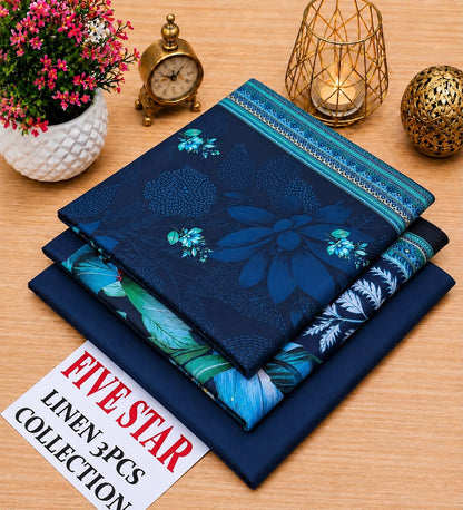 FIVE Star Orginal LINEN 3pc collection& SUBEEN ORGINAL LINEN 3PC