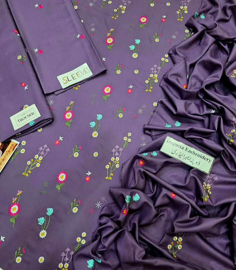 Aneela’s 777 – Premium Heavy Embroidered Dhanak Collection