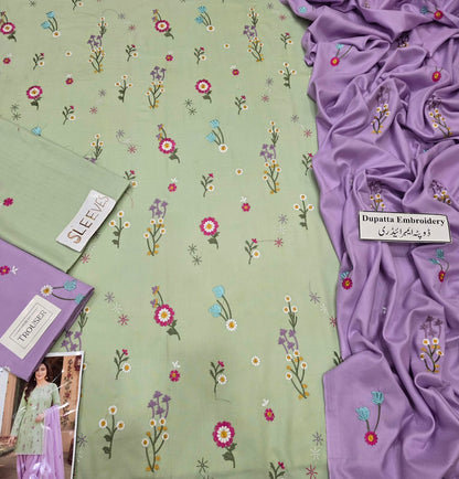 Aneela’s 777 – Premium Heavy Embroidered Dhanak Collection