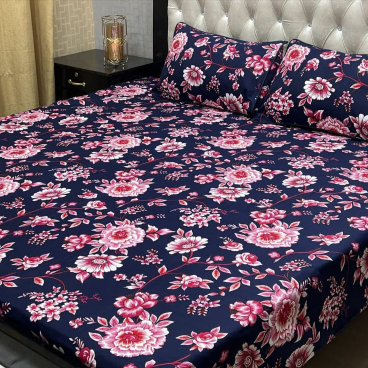 3D-Crystal cotton Bedsheets