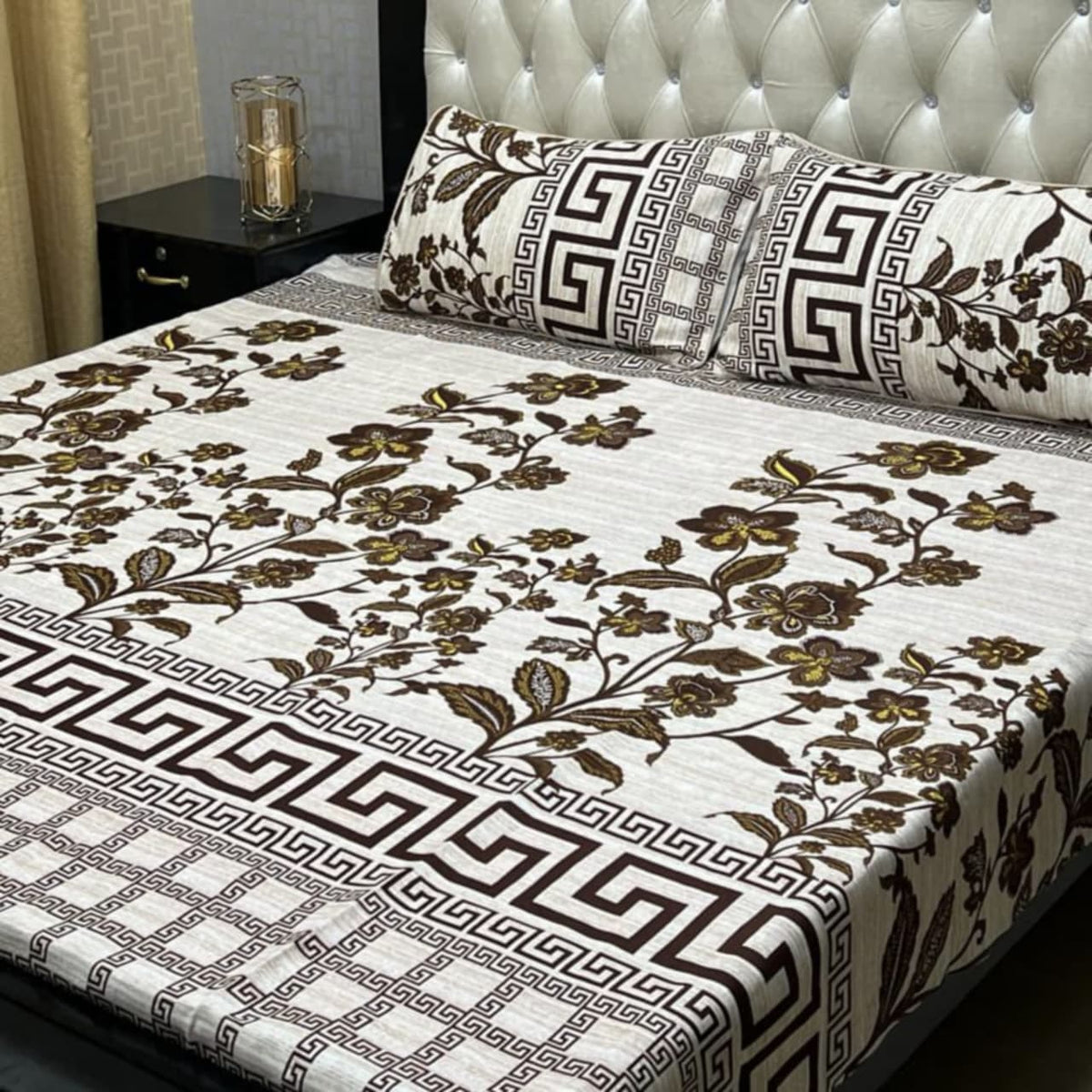 3D-Crystal cotton Bedsheets
