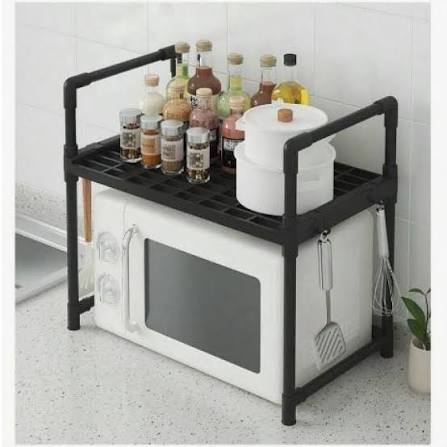 Microwave Oven Storage Rack 2-Tier Kitchen Organizer
